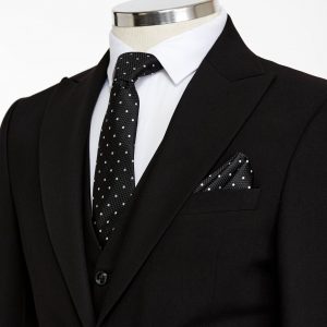 BORHANI BLACK THREE PIECE SUIT