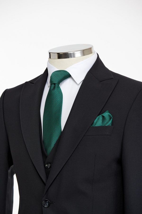 BORHANI BLACK THREE PIECE SUIT