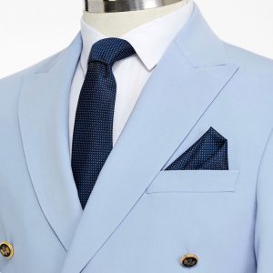 BORHANI SKY BLUE THREE PIECE SUIT